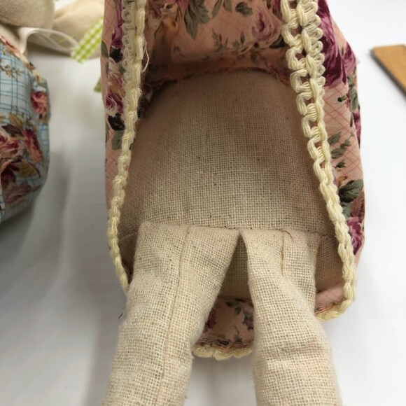 Vigor International Shelf Sitters Set of 2 Stuffed Display Easter Bunny Rabbits - Picture 11 of 12